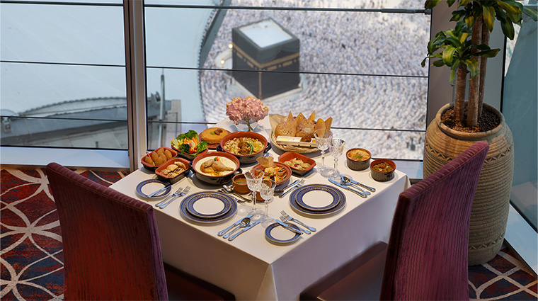 makkah clock royal tower a fairmont hotel  saudi restaurant2